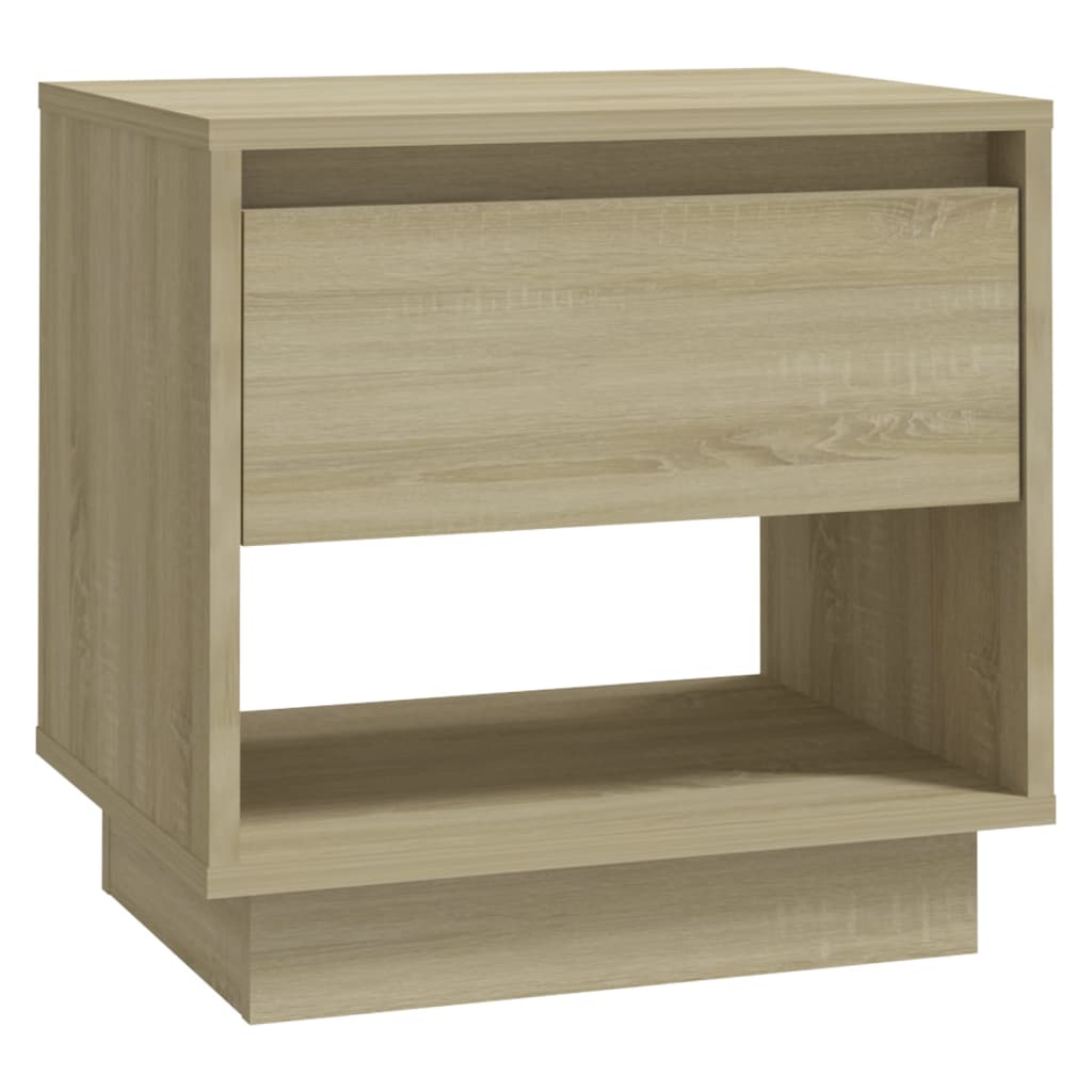 Sonoma Oak Bedside Cabinets 2pcs, 45x34x44 cm, Engineered Wood