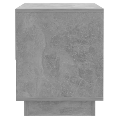 Concrete Grey Engineered Wood Bedside Cabinet 45x34x44 cm