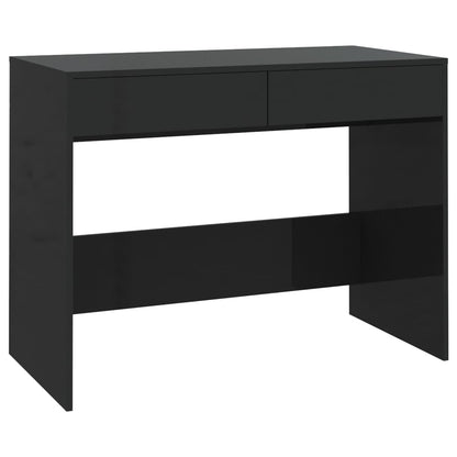 Sleek Black Desk, 101x50x76.5 cm, Engineered Wood, Modern Design