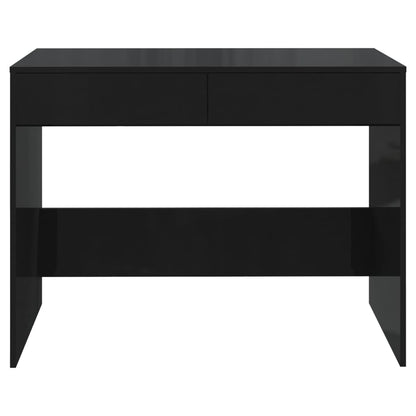 Sleek Black Desk, 101x50x76.5 cm, Engineered Wood, Modern Design