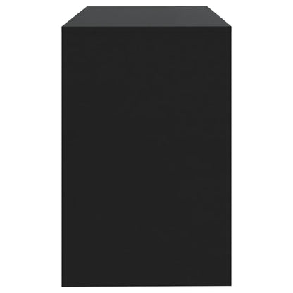 Sleek Black Desk, 101x50x76.5 cm, Engineered Wood, Modern Design