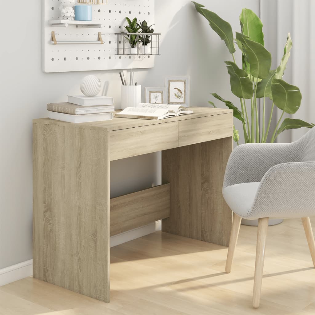 Engineered Wood Desk Sonoma Oak 101x50x76.5 cm - Stylish & Durable