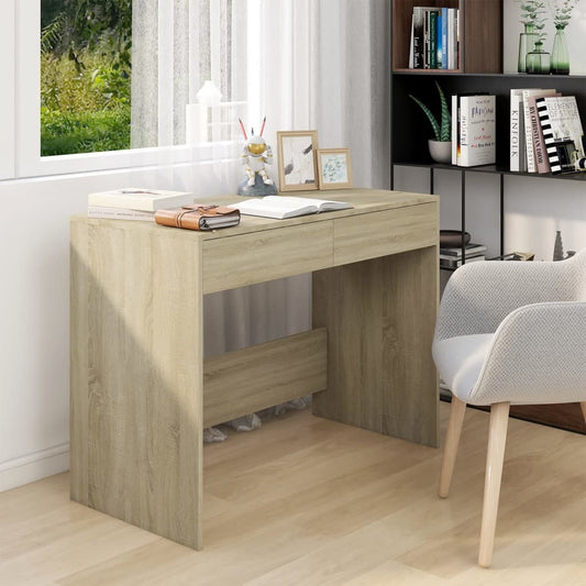 Engineered Wood Desk Sonoma Oak 101x50x76.5 cm - Stylish & Durable