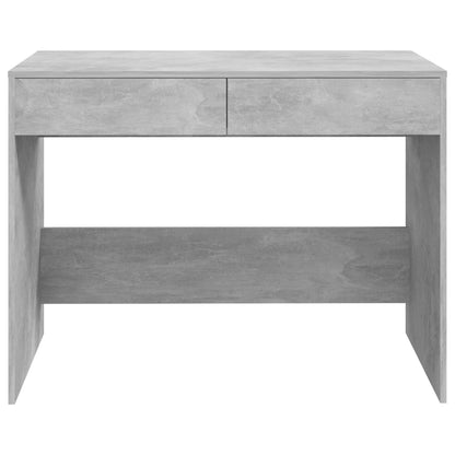 Concrete Grey Desk, 101x50x76.5 cm, Engineered Wood