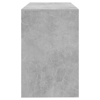 Concrete Grey Desk, 101x50x76.5 cm, Engineered Wood