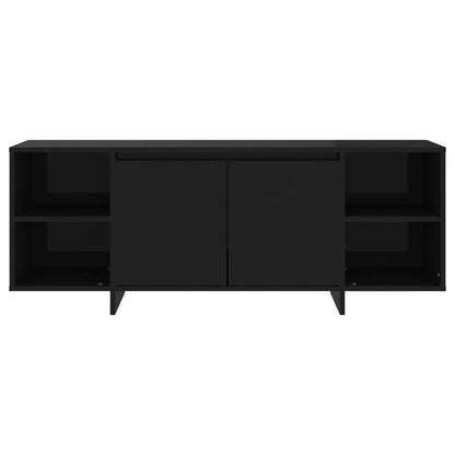 TV Cabinet Black 130x35x50 cm Engineered Wood