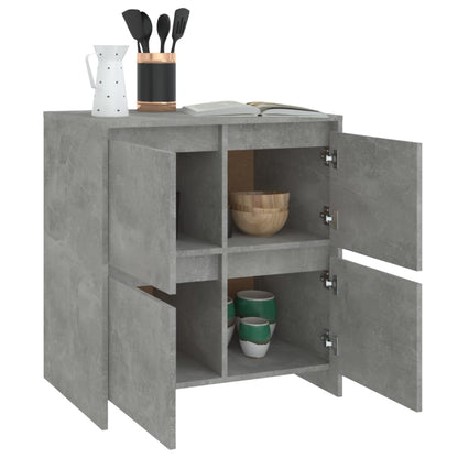 Sideboard Concrete Grey 70x41x75 cm Engineered Wood
