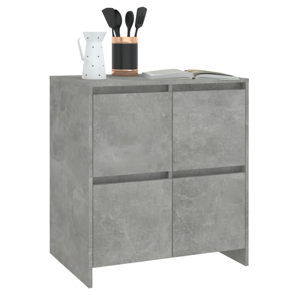 Sideboard Concrete Grey 70x41x75 cm Engineered Wood