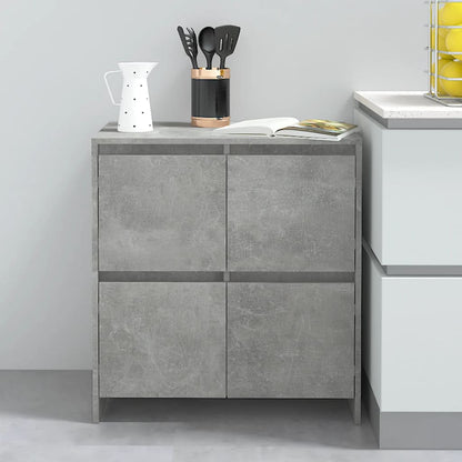 Sideboard Concrete Grey 70x41x75 cm Engineered Wood