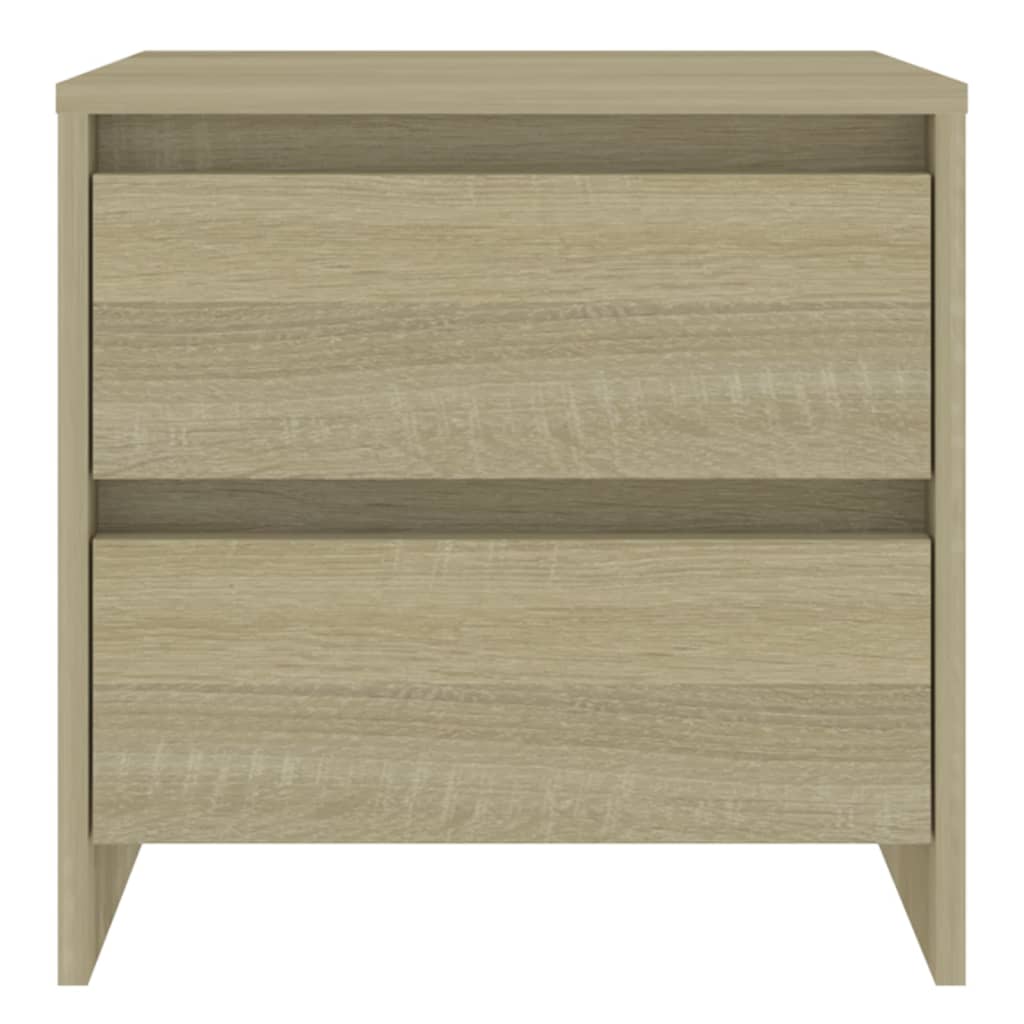 Sonoma Oak Bedside Cabinets - 2 Pcs, Engineered Wood, 45x34.5x44.5 cm