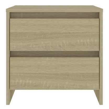 Sonoma Oak Bedside Cabinets - 2 Pcs, Engineered Wood, 45x34.5x44.5 cm