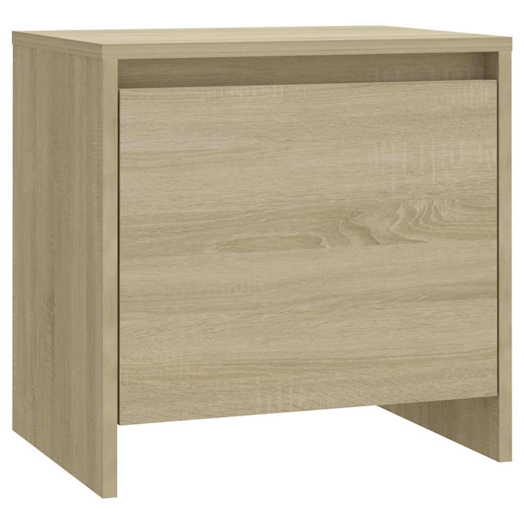 Sonoma Oak Bedside Cabinet 45x34x44.5 cm - Durable Engineered Wood