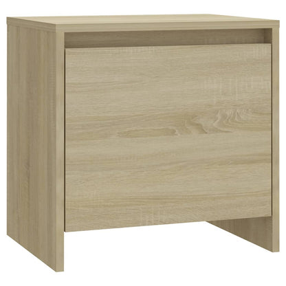 Sonoma Oak Bedside Cabinet 45x34x44.5 cm - Durable Engineered Wood