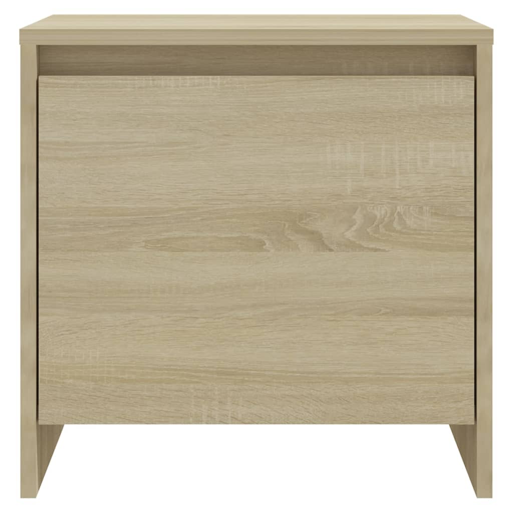 Sonoma Oak Bedside Cabinet 45x34x44.5 cm - Durable Engineered Wood