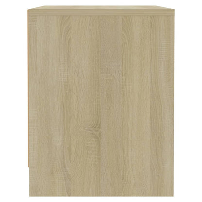 Sonoma Oak Bedside Cabinet 45x34x44.5 cm - Durable Engineered Wood
