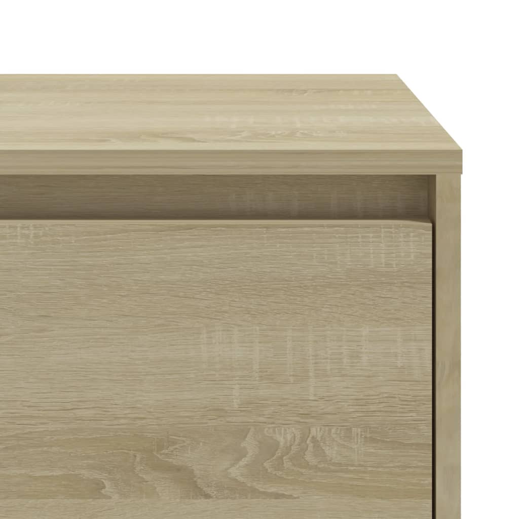 Sonoma Oak Bedside Cabinet 45x34x44.5 cm - Durable Engineered Wood