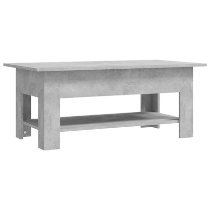 Coffee Table Concrete Grey 102x55x42 cm Engineered Wood
