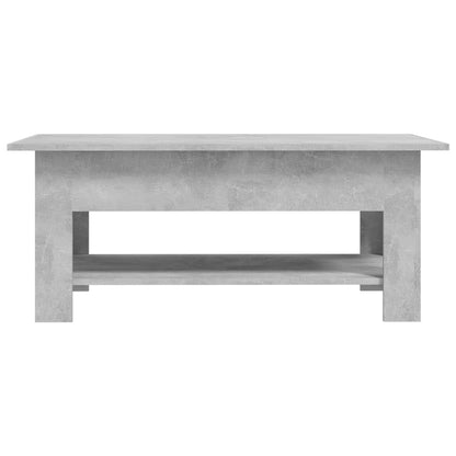 Coffee Table Concrete Grey 102x55x42 cm Engineered Wood