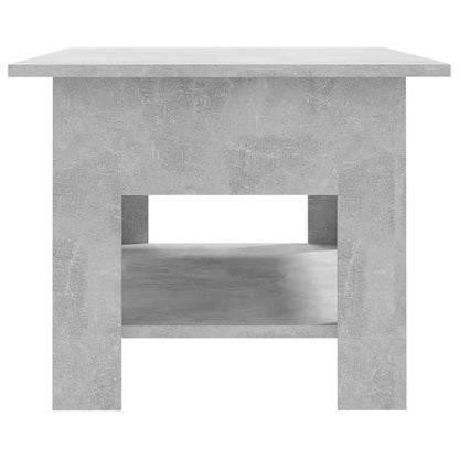Coffee Table Concrete Grey 102x55x42 cm Engineered Wood