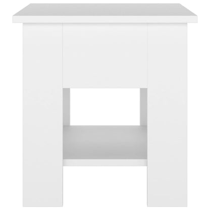 Coffee Table White 40x40x42 cm Engineered Wood