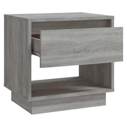 Grey Sonoma Bedside Cabinets Set - 2 Pcs, Engineered Wood, 45x34x44 cm