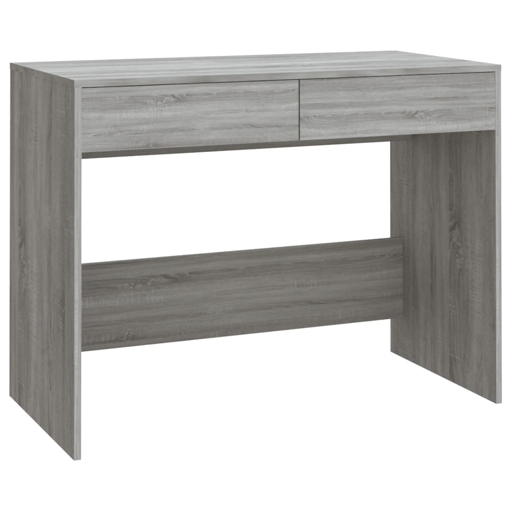 Grey Sonoma Engineered Wood Desk 101x50x76.5 cm - Stylish Workspace