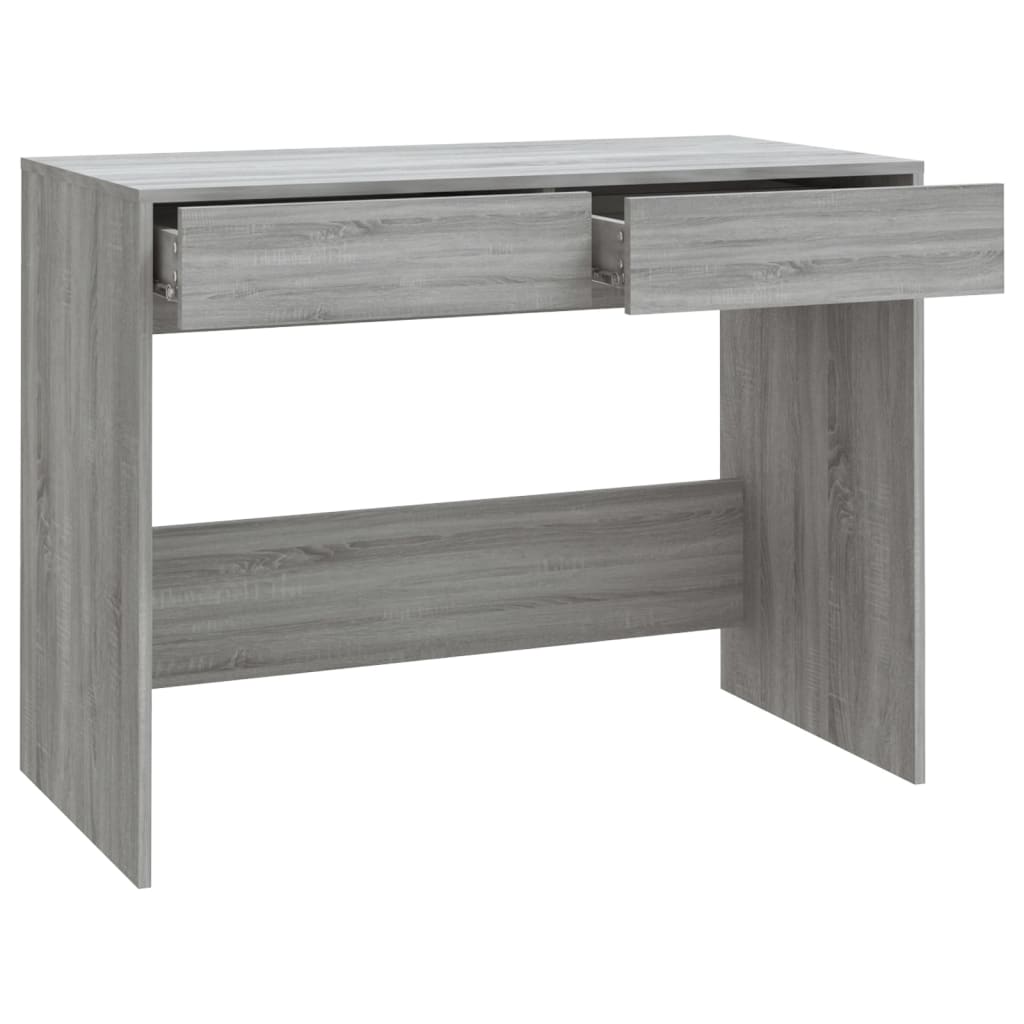 Grey Sonoma Engineered Wood Desk 101x50x76.5 cm - Stylish Workspace