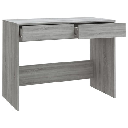 Grey Sonoma Engineered Wood Desk 101x50x76.5 cm - Stylish Workspace
