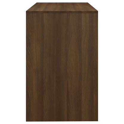 Brown Oak Desk - 101x50x76.5 cm, Engineered Wood办公桌
