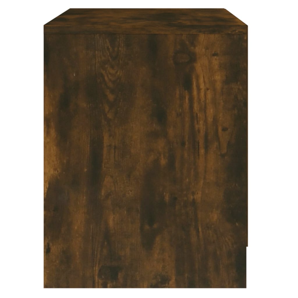 Smoked Oak Bedside Cabinets Set, 45x34.5x44.5 cm, Engineered Wood