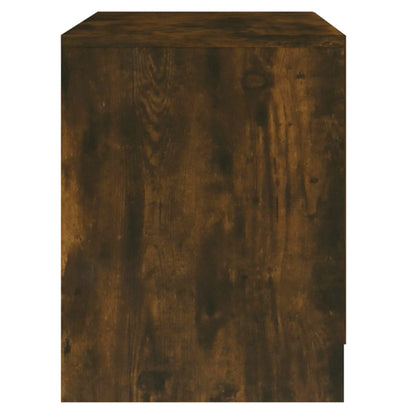Smoked Oak Bedside Cabinets Set, 45x34.5x44.5 cm, Engineered Wood