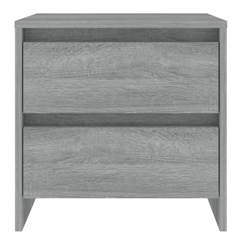 Grey Sonoma Bedside Cabinet, 45x34.5x44.5 cm - Engineered Wood