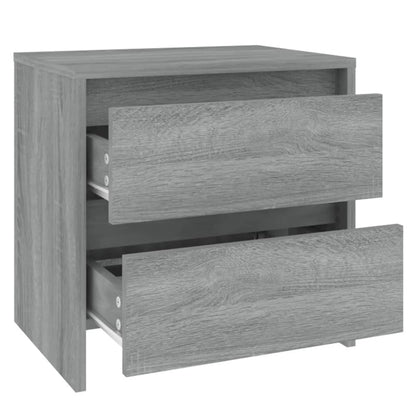 Grey Sonoma Bedside Cabinet, 45x34.5x44.5 cm - Engineered Wood