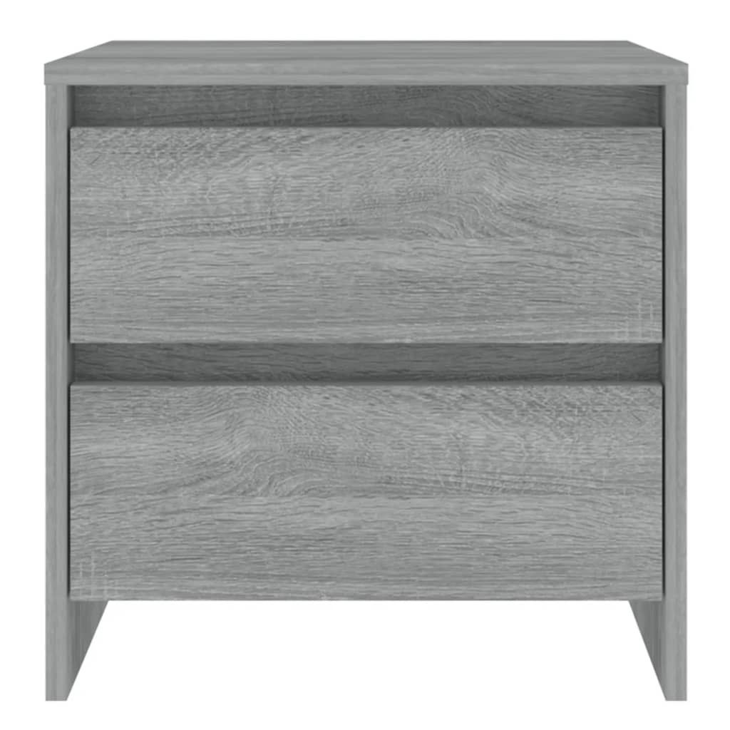 Grey Sonoma Bedside Cabinets 2 pcs - 45x34.5x44.5 cm Engineered Wood