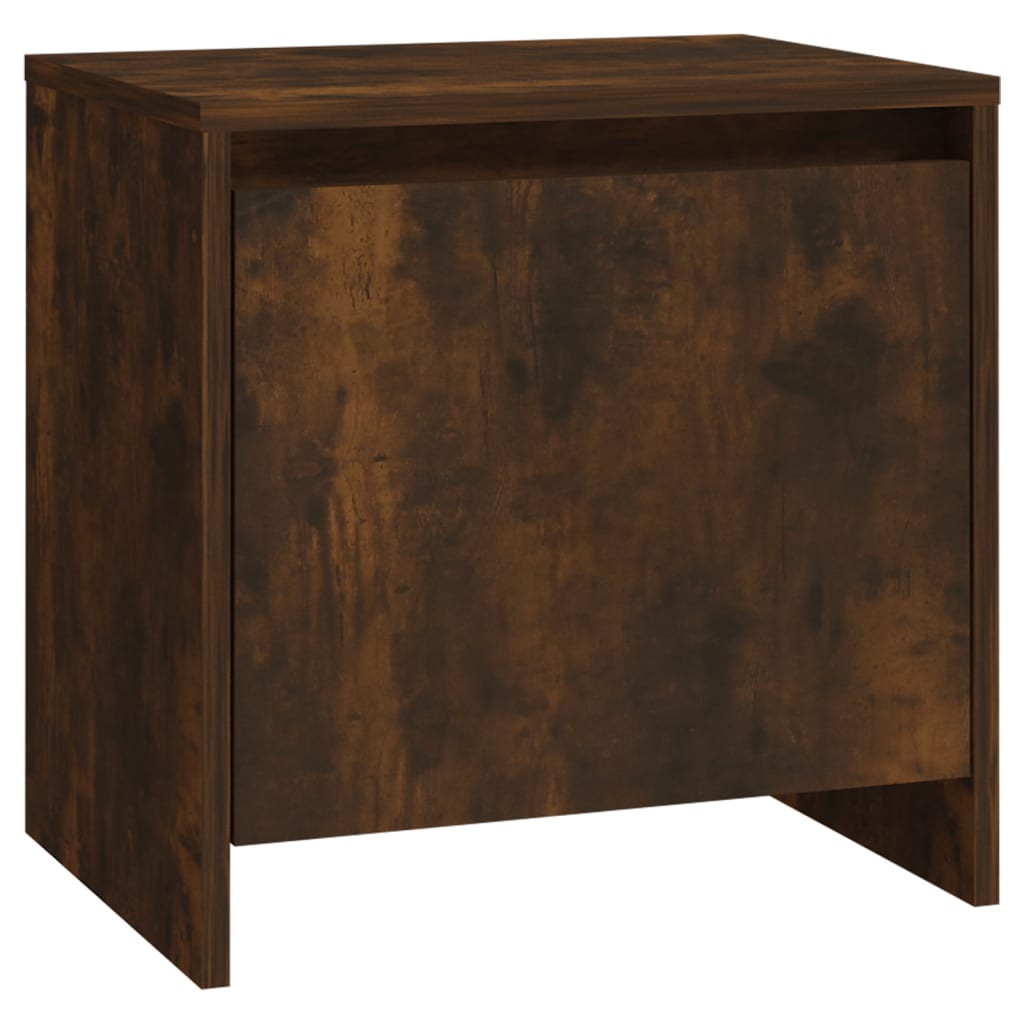 Smoked Oak Bedside Cabinets Set - 2 pcs, 45x34x44.5 cm, Wood