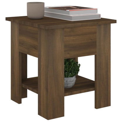 Coffee Table Brown Oak 40x40x42 cm Engineered wood