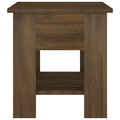 Coffee Table Brown Oak 40x40x42 cm Engineered wood