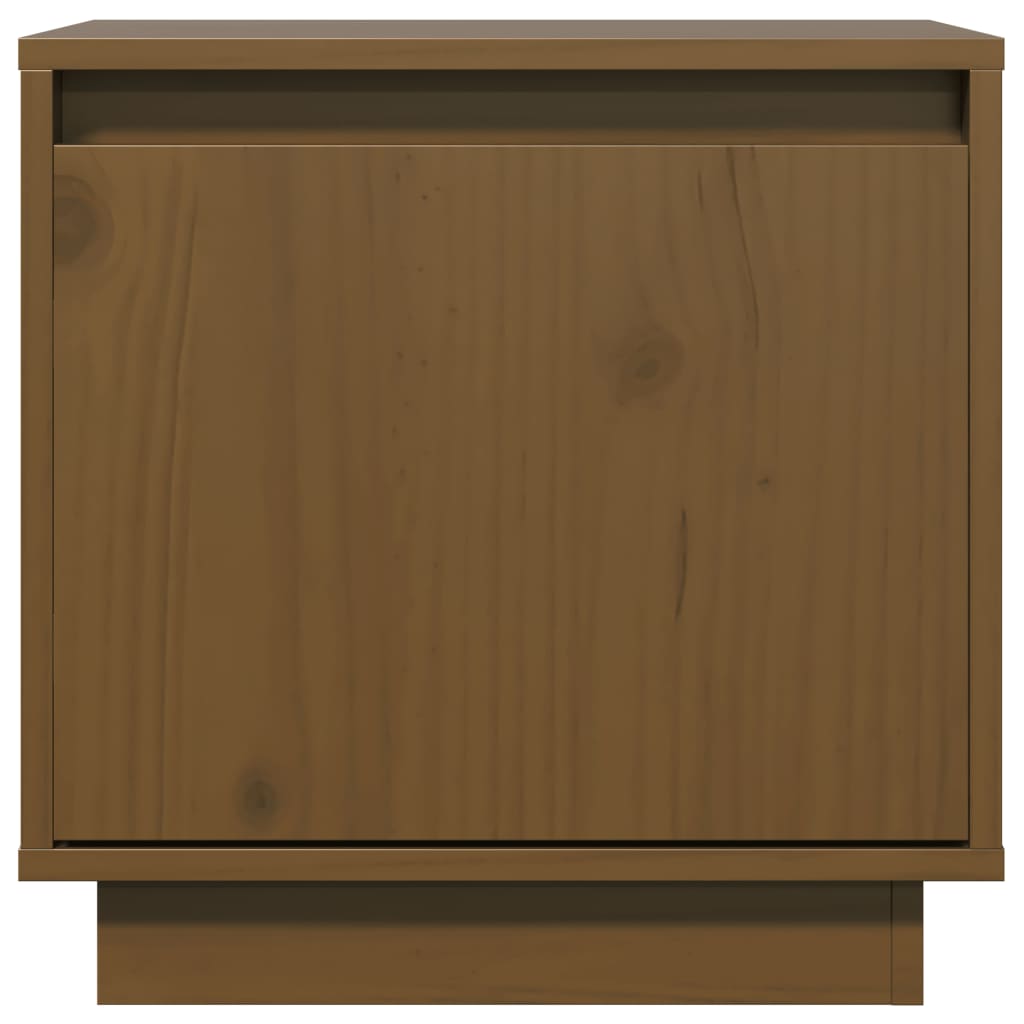 Honey Brown Solid Pine Bedside Cabinets 2pcs - 40x30x40 cm