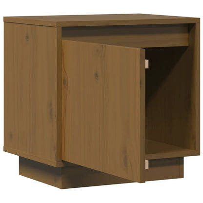 Honey Brown Solid Pine Bedside Cabinets 2pcs - 40x30x40 cm