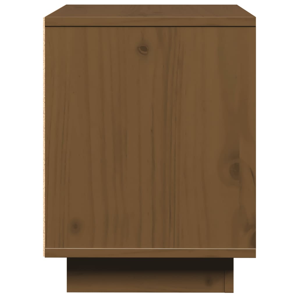 Honey Brown Solid Pine Bedside Cabinets 2pcs - 40x30x40 cm