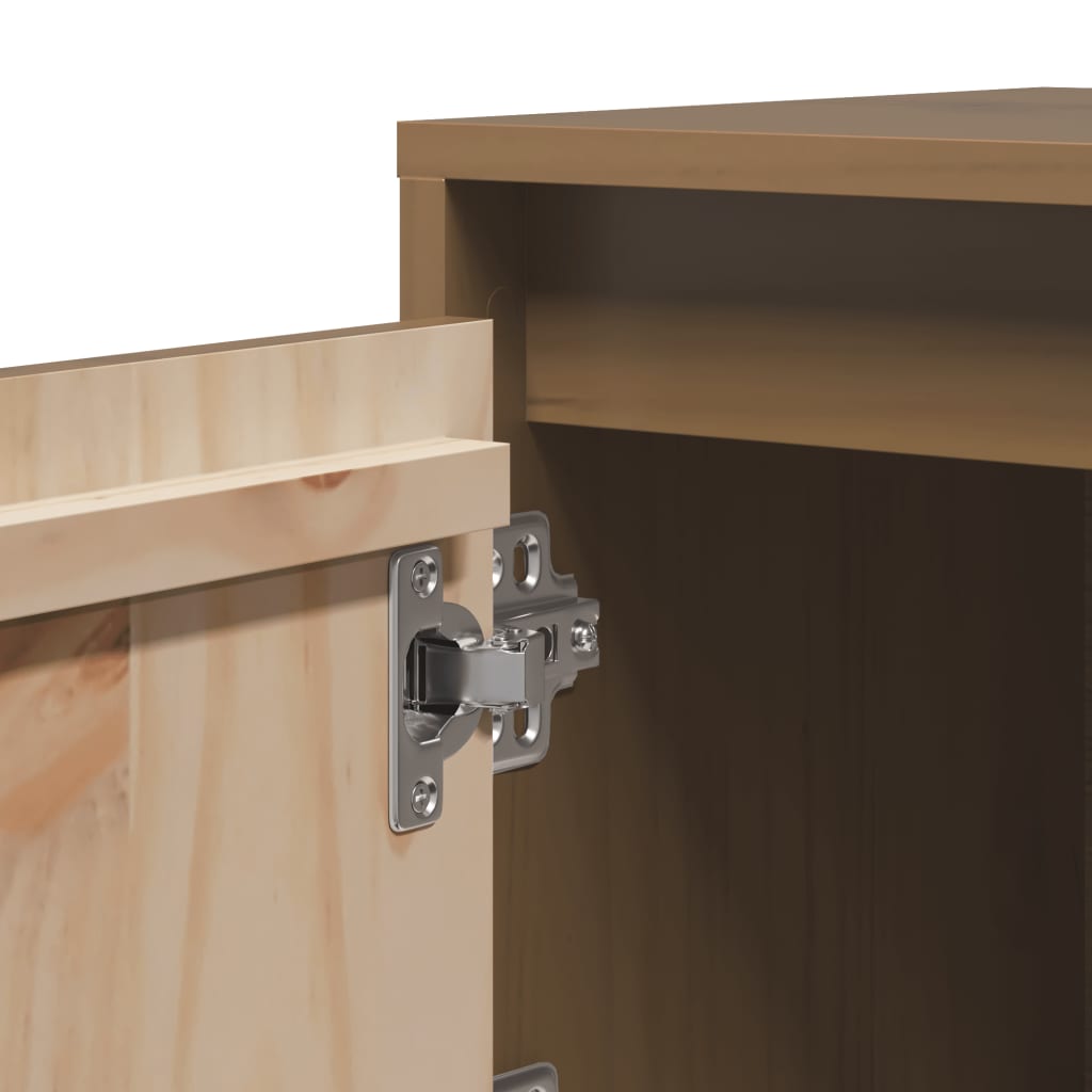 Honey Brown Solid Pine Bedside Cabinets 2pcs - 40x30x40 cm