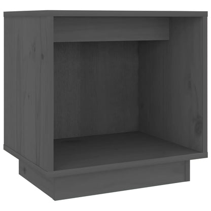 Solid Pine Grey Bedside Cabinet 40x30x40 cm - Stylish & Compact