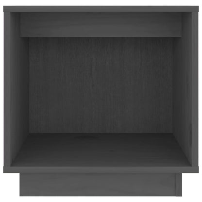 Solid Pine Grey Bedside Cabinet 40x30x40 cm - Stylish & Compact