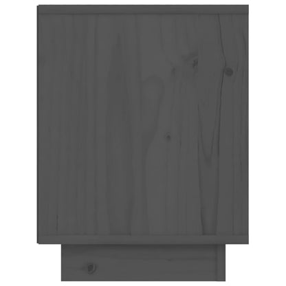 Solid Pine Grey Bedside Cabinet 40x30x40 cm - Stylish & Compact