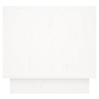 Solid Pine White Bedside Cabinets 2pcs - 35x34x32 cm