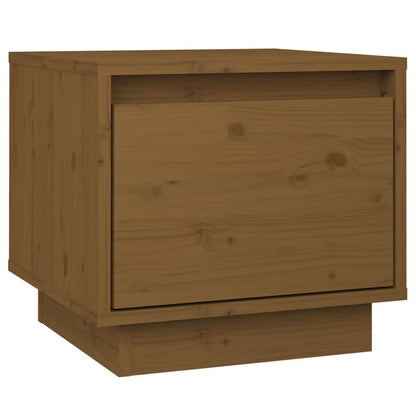 Solid Pine Wood Bedside Cabinets 2pcs, Honey Brown, 35x34x32 cm