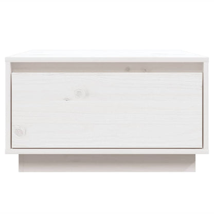 Coffee Table White 55x56x32 cm Solid Wood Pine