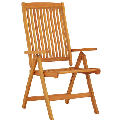 Solid Eucalyptus Folding Garden Chairs - Set of 2, Natural Finish