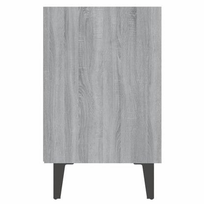 Grey Sonoma Bed Cabinet with Metal Legs - 40x30x50 cm