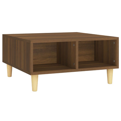 Coffee Table Brown Oak 60x60x30 cm Engineered Wood